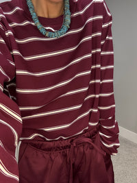 Cardinal Striped Top