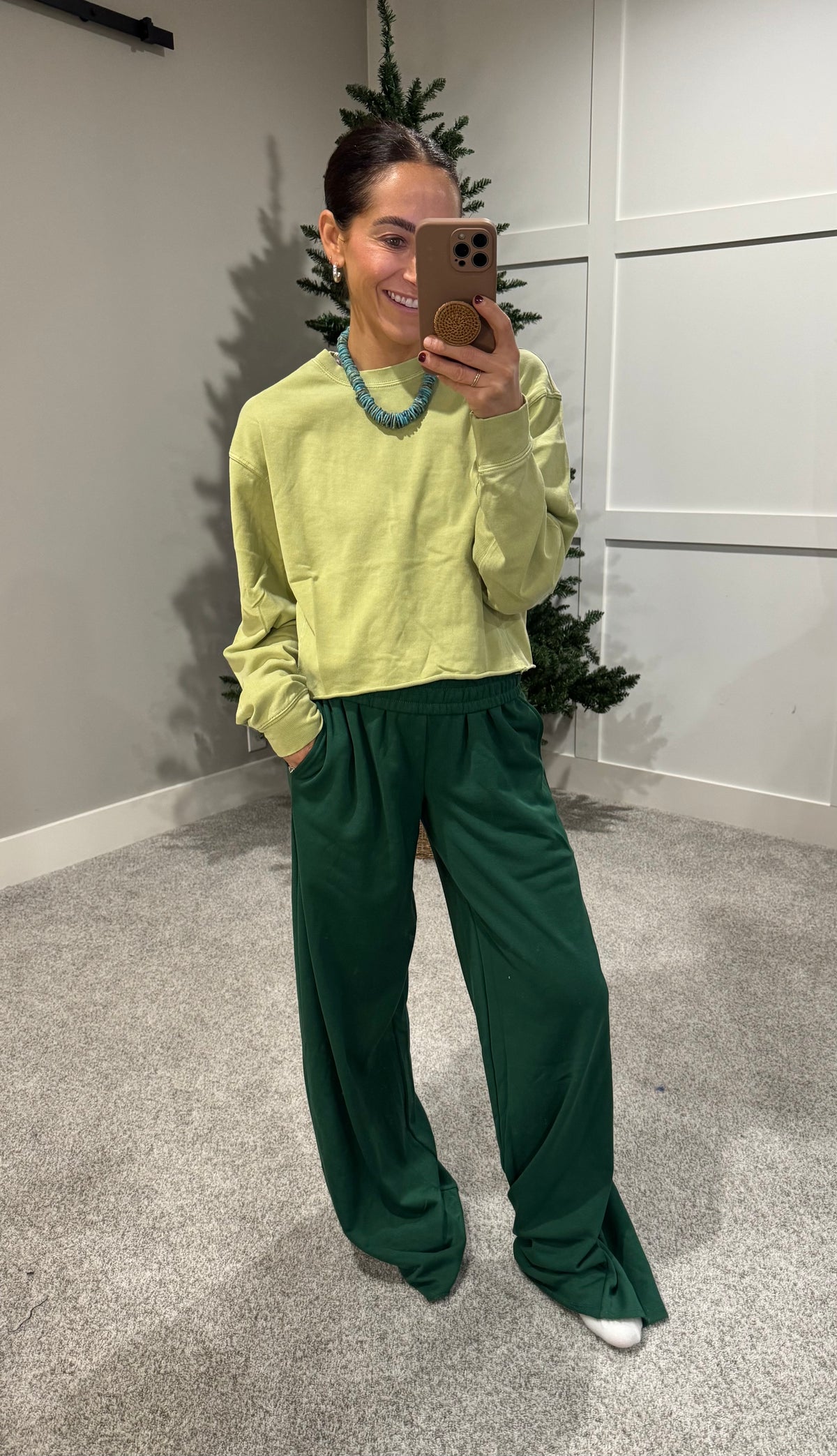 Pale Olive Top