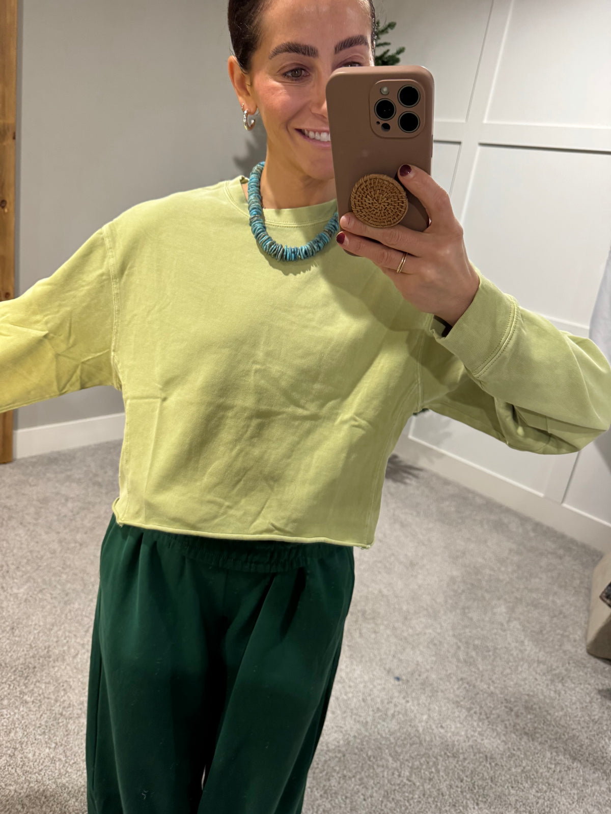 Pale Olive Top