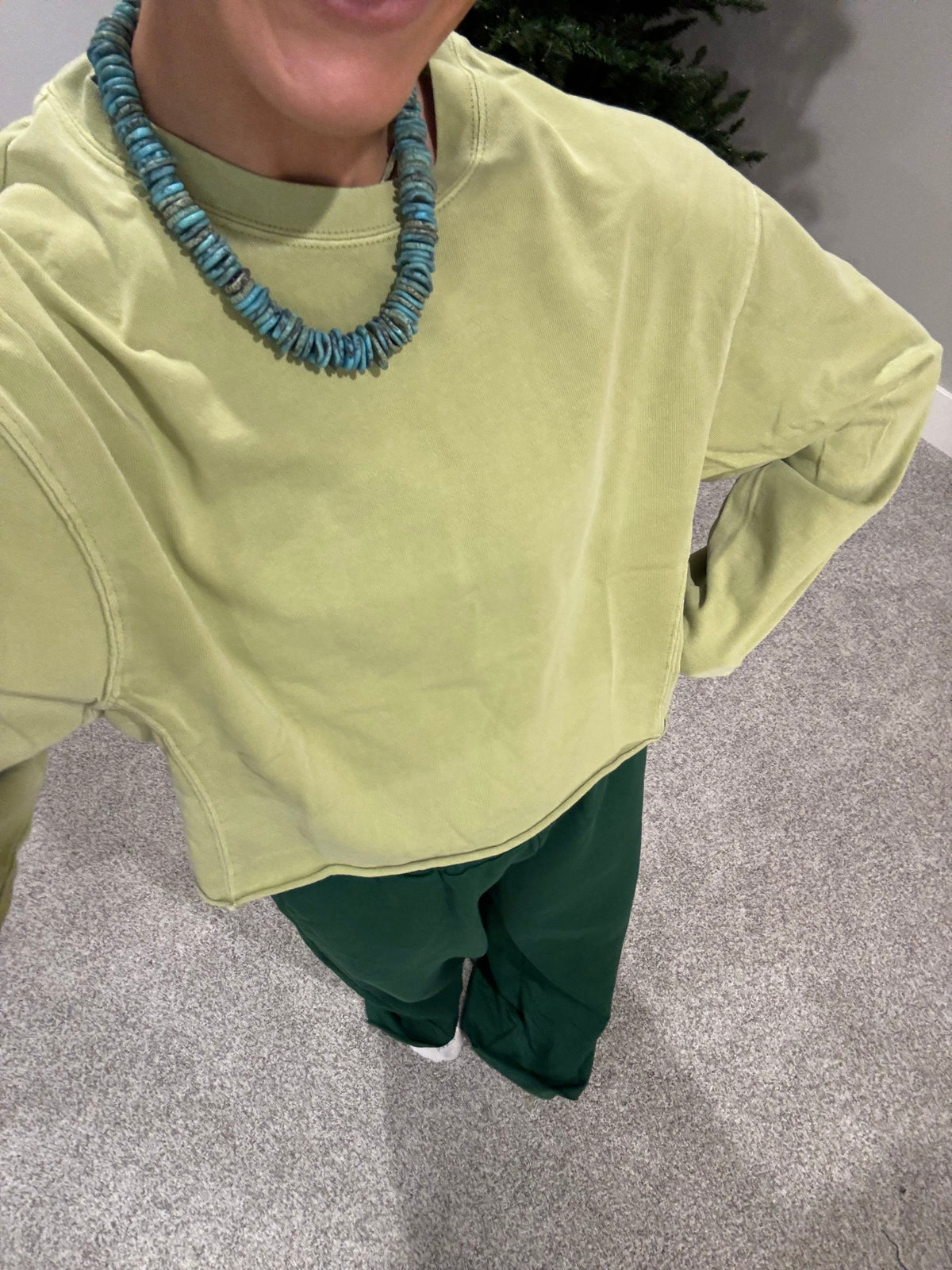 Pale Olive Top