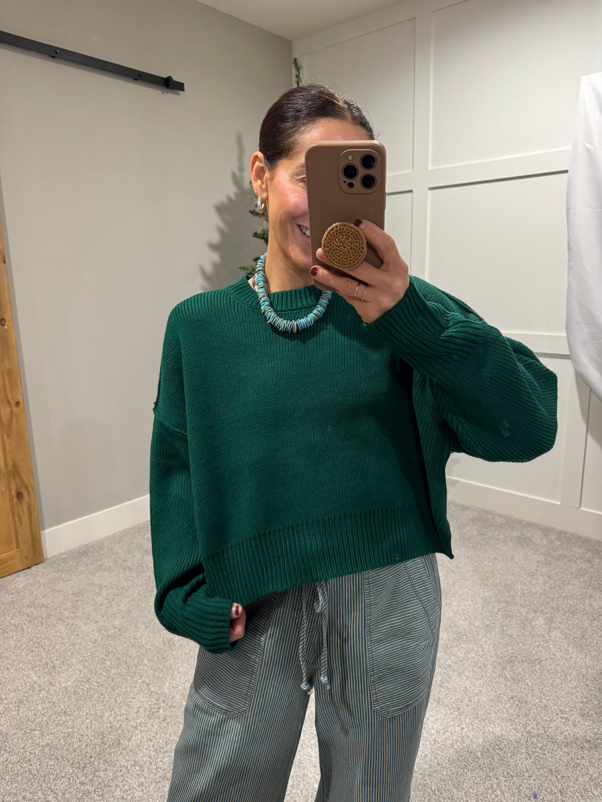 Taj Sweater | Emerald Green