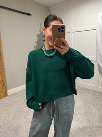 Taj Sweater | Emerald Green