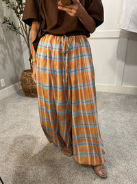 Plaid Balloon Pants
