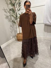 Perfectly Oversized Tee | Chocolate Brown