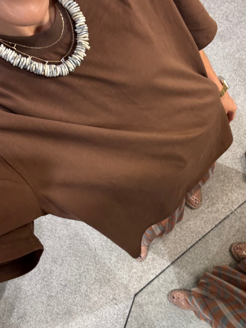 Perfectly Oversized Tee | Chocolate Brown