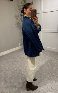 Oversized Denim Ombre-Wash Jacket