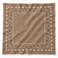 Brushed Bandana Oversized Square Scarf | Soft Taupe