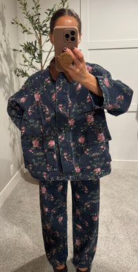 Blossom Blue Utility Jacket