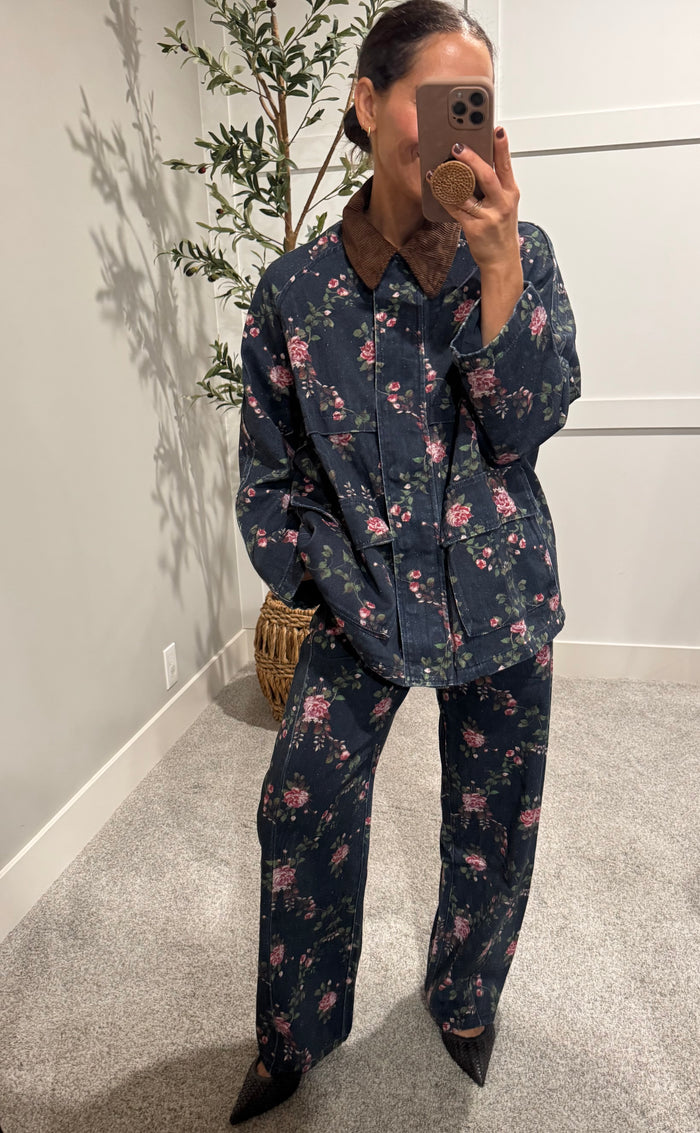 Blossom Blue Utility Jacket