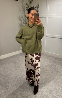 Olive Crewneck Sweater