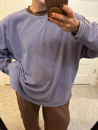 Lounging Oversized Knit Pullover | Lavender
