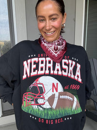 Perfectly Oversized Vintage Husker Sweatshirt – Black