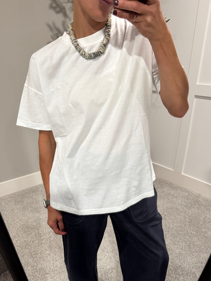 Good Vibes Tee | White