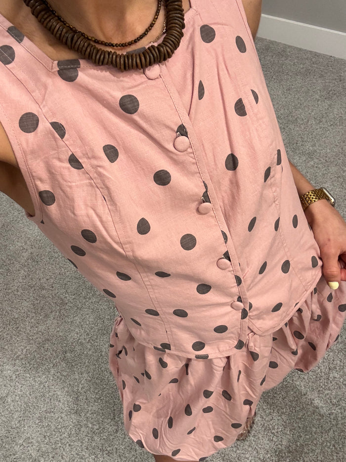 Dusty Polka Set | Pink