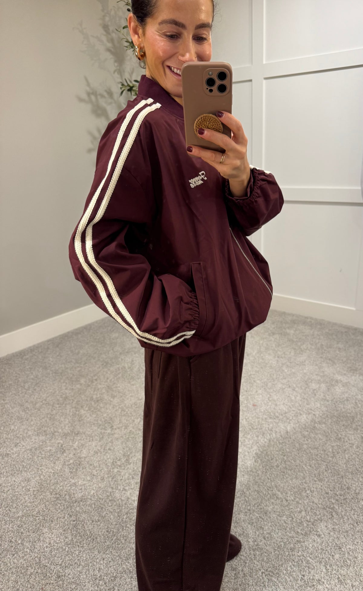 Track Jacket | Wine