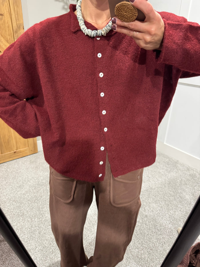 Zola Cardigan | Wine